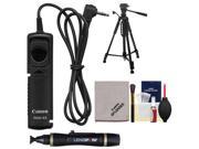 Canon RS 60E3 Remote Switch Shutter Release Cord with Tripod Accessory Kit for EOS 60D 70D Rebel T1i T2i T3 T3i T4i T5 T5i Camera