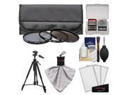 Hoya 62mm II HMC UV Circular Polarizer ND8 3 Digital Filter Set with Pouch with Deluxe Photo Video Tripod Accessory Kit