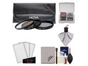 Hoya 77mm HMC UV Circular Polarizer ND8 3 Digital Filter Set with Pouch with Cleaning Accessory Kit