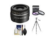 Sony Alpha DT 30mm f 2.8 Macro SAM Lens with 3 UV FLD CPL Filter Set Tripod Cleaning Kit for A37 A58 A65 A68 A77 II A99 Cameras