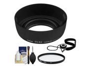 Canon ES 62 Lens Hood with 62 L Adapter Ring for EF 50mm f 1.8 II with UV Filter Accessory Kit