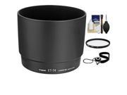 Canon ET 74 Lens Hood for EF 70 200mm f 4 L IS USM 70 200mm f 4 L USM with 67mm UV Filter Cap Keeper Lens Cleaning Kit