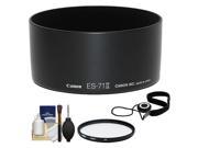 Canon ES 71II Lens Hood for 50 f 1.4 USM with UV Filter Accessory Kit