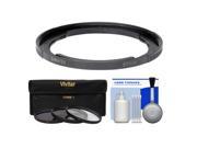 Bower FA DC67A Adapter Ring for Canon PowerShot SX50 SX520 SX530 SX60 HS Camera 67mm with 3 UV CPL ND8 Filters Cleaning Kit