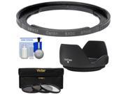 Bower FA DC67A Adapter Ring for Canon PowerShot SX50 SX520 SX530 SX60 HS Camera 67mm with 3 UV ND8 CPL Filter Set Hood Cleaning Kit