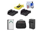 Sony VCT AM1 Action Cam Adhesive Mount Pack with NP BX1 Battery Charger Case Accessory Kit