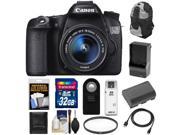 Canon EOS 70D Digital SLR Camera EF S 18 55mm IS STM Lens with 32GB Card Battery Charger Backpack Case Filter HDMI Cable Accessory Kit