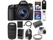 Canon EOS 70D Digital SLR Camera EF S 18 55mm IS STM Lens with 75 300mm Lens 32GB Card Battery Charger Backpack Filter Accessory Kit