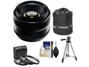 Fujifilm 35mm f 1.4 XF R Lens with 3 UV CPL ND8 Filters Lens Pouch Tripod Accessory Kit