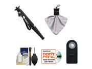 Sirui P 306 60 6 Section Aluminum Monopod with Remote Spudz Cloth Accessory Kit