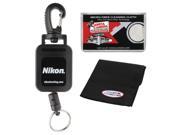 Nikon Retractable Rangefinder Tether with Cleaning Cloth