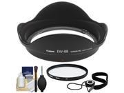 Canon EW 88 Lens Hood for EF 16 35mm f 2.8L ll USM with 82mm UV Filter Cap Keeper Lens Cleaning Kit