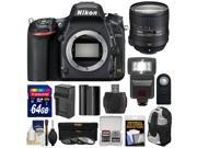 Nikon D750 Digital SLR Camera Body with 24 85mm VR Lens 64GB Card Battery Charger Backpack 3 Filters Flash Kit