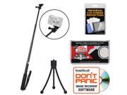 Sunpak 3000AVW 28 Extendable Selfie Wand for GoPro Action P S Cameras with Mini Tripod Accessory Kit