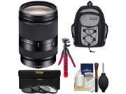Sony Alpha E Mount E 18 200mm f 3.5 6.3 LE OSS Zoom Lens with Backpack 3 Filters Tripod Kit