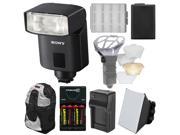 Sony Alpha HVL F32M Compact Flash with AA NP FW50 Battery Chargers Soft Box Backpack Kit