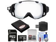 Coleman VisionHD G9HD SKI 1080p HD Waterproof POV Snow and Ski Goggles with 32GB Card Reader Anti Fog Cloth Kit