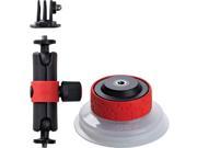 Joby Action Camera Suction Cup Locking Arm Black Red for GoPro and Action Sports Video Camera Camcorders
