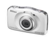 Nikon S33 Coolpix Shock Waterproof Digital Camera White