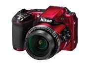 Nikon Coolpix L840 Wi Fi Digital Camera Red Factory Refurbished includes Full 1 Year Warranty