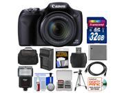 Canon PowerShot SX530 HS Wi Fi Digital Camera with 32GB Card Case Flash Battery Charger Tripod Kit