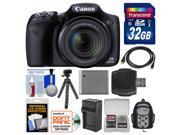 Canon PowerShot SX530 HS Wi Fi Digital Camera with 32GB Card Backpack Battery Charger Flex Tripod Kit