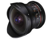 Rokinon 12mm T 3.1 Full Frame Cine DS Fisheye Lens for Video DSLR Canon EOS Cameras