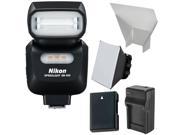 Nikon SB 500 AF Speedlight Flash LED Video Light with EN EL14 Battery Charger Softbox Reflector Kit