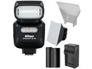 Nikon SB 500 AF Speedlight Flash LED Video Light with EN EL15 Battery Charger Softbox Reflector Kit