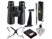 Nikon Monarch 3 10x42 ATB Waterproof Fogproof Binoculars with Case Harness Tripod Adapter Monopod Kit