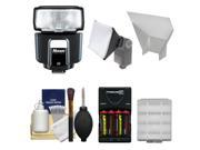 Nissin Digital i40 Speedlite Flash for Olympus Panasonic Micro 4 3 with Batteries Charger Softbox Reflector Kit