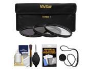 Vivitar 3 Piece Multi Coated HD Filter Set 67mm UV CPL ND8 with Camera Lens Accessory Kit
