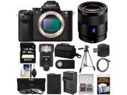 Sony Alpha A7 II Digital Camera Body with Vario Tessar T* FE 24 70mm f 4 ZA OSS Zoom Lens 64GB Card Battery Charger Kit