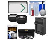 Essentials Bundle for Sony Cyber Shot DSC H400 DSC HX400V Digital Camera with NP BX1 Battery Charger Tele Wide Lenses 3 UV ND8 CPL Filter Kit