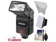 Precision Design DSLR300 High Power Auto Flash with Softbox Bounce Diffuser Kit