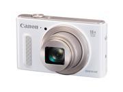 Canon 0112C001 Canon PowerShot SX610 HS 20.2 Megapixel Compact Camera White 3 LCD 16 9 18x Optical Zoom 4x