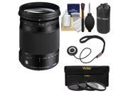 Sigma 18 300mm f 3.5 6.3 Contemporary DC Macro OS HSM Zoom Lens for Nikon Cameras with Pouch 3 UV CPL ND8 Filters Kit