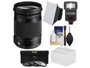 Sigma 18 300mm f 3.5 6.3 Contemporary DC Macro OS HSM Zoom Lens for Canon EOS Cameras with Flash Soft Box Diffuser 3 UV CPL ND8 Filters Kit
