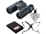 Nikon Monarch 7 10x30 ED ATB Waterproof Fogproof Binoculars with Case Easy Carry Harness Cleaning Cloth Kit