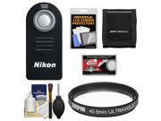 Nikon ML L3 Wireless Infrared Shutter Release Remote Control for Nikon 1 V3 V2 V1 J1 J2 with 40.5mm UV Filter Accessory Kit