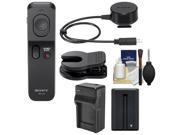 Sony RMT VP1K Wireless Remote Shutter Controller with NP FM500H Battery Charger Cleaning Kit