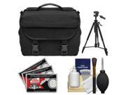 Precision Design 1000 Deluxe Digital SLR System Camera Case with 58 Tripod Cleaning Kit