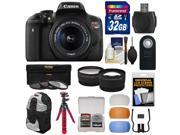 Canon EOS Rebel T6i Wi Fi Digital SLR Camera EF S 18 55mm IS STM Lens with 32GB Card Backpack Tripod Filters Tele Wide Lenses Kit
