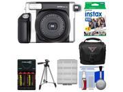 Fujifilm Instax Wide 300 Instant Film Camera with 20 Wide Twin Prints + Case + Batteries & Charger + Tripod + Kit