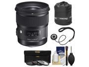Sigma 24mm f 1.4 Art DG HSM Lens for Canon EOS Cameras with Pouch 3 UV CPL ND8 Filters Kit