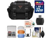 Precision Design 1500 DSLR System Camera Case with 32GB Card Flash Diffusers Accessory Kit