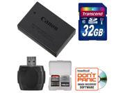 Canon LP E17 Rechargeable Battery Pack with 32GB Card Reader Kit for EOS Rebel T6i T6s Cameras