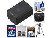Panasonic VW VBT190 Rechargeable Battery with 32GB Card Case Tripod Kit
