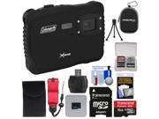 Coleman Xtreme C6WP HD Shock Waterproof Digital Camera Black with 16GB Card Reader Case Kit