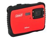 COLEMAN C6WP R 12.0 Megapixel MiniXtreme HD Video Waterproof Digital Camera Kit Red